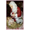 13" Kneeling Santa Figurine